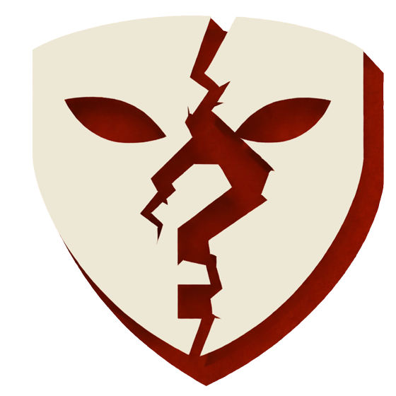 Crackface cracked mask logo